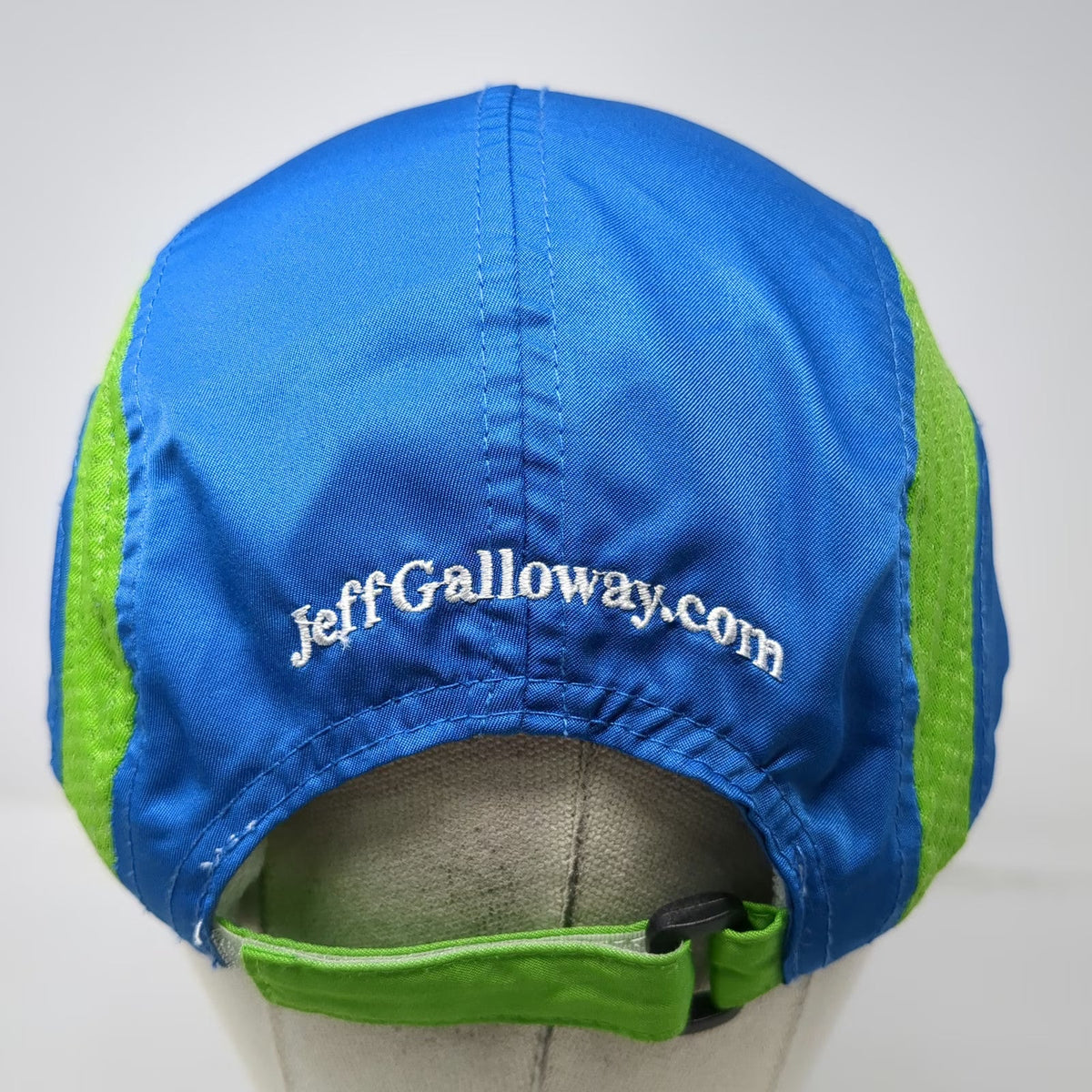 Leslie Jordan Baseball Cap Blue One Size Performance Mesh Training Marathon Hat