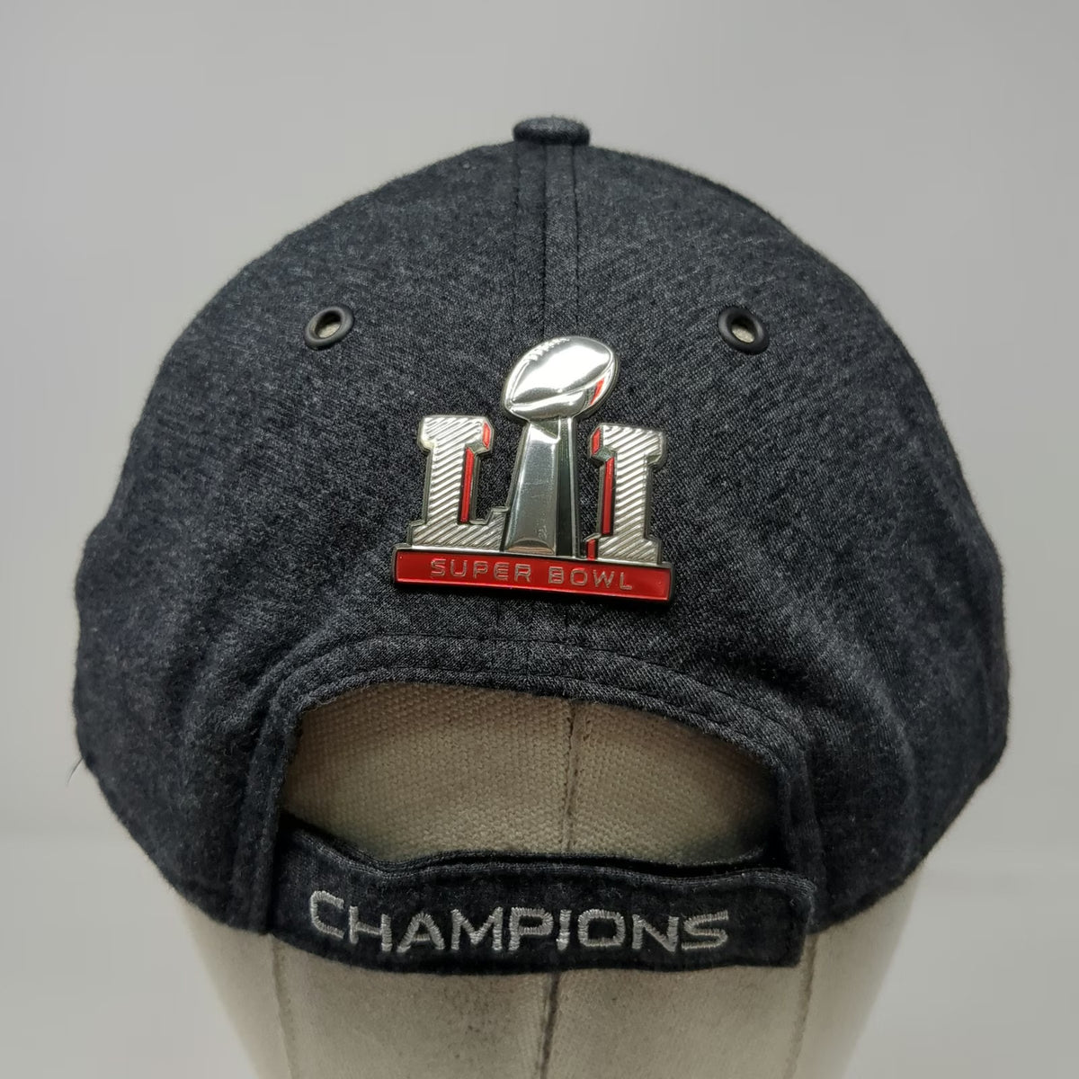 New Era New England Patriots NFL Gray One Size Cap Super Bowl LI Champions Strap