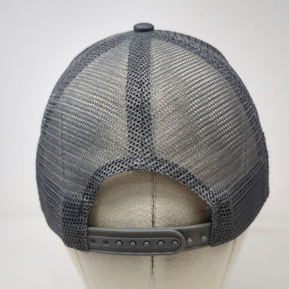 TravisMathew Trucker Hat Gray One Size Snapback Mesh Logo Short Par 4 Exclusive