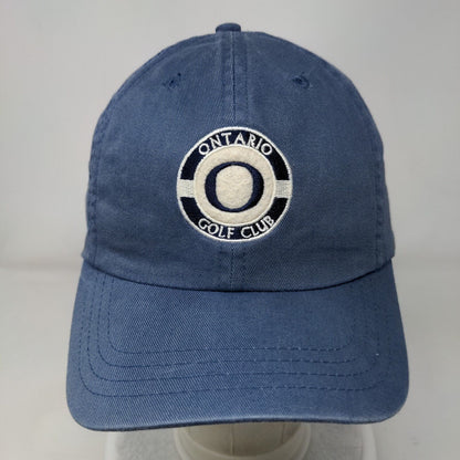 Ontario Golf Club Slideback Hat Blue OSFA Embroidered 6 Panel