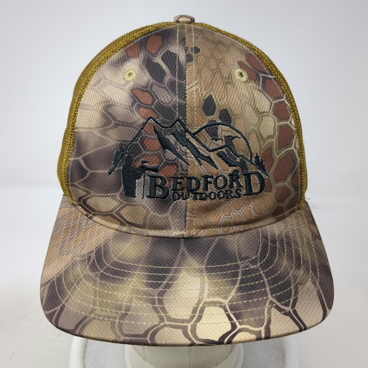 Richardson Trucker Hat Brown Camo One Size Mesh Back Snapback Bedford Outdoors