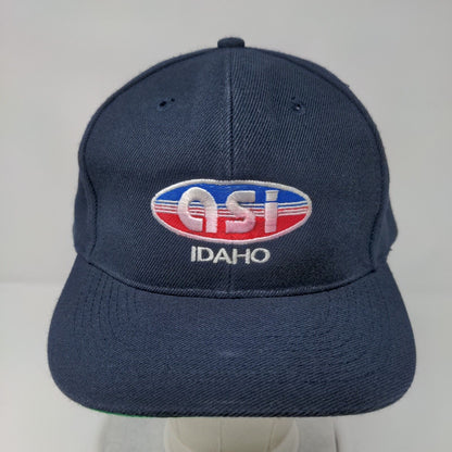 Asi Idaho The Dry Bean People Snapback Hat Blue One Size Adjustable Embroidered