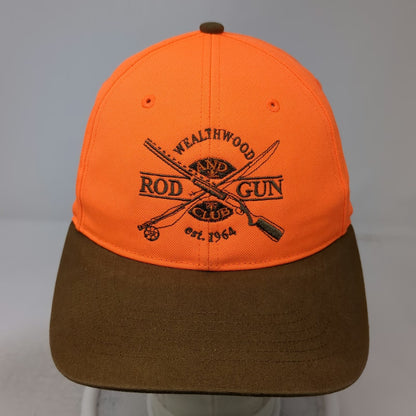 Richardson Baseball Cap Orange Brown OSFM Wealthwood Rod Gun Club Fishing Hat