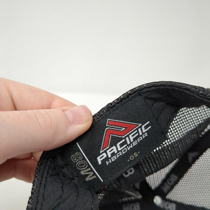 Hercules Metals Corp Snapback Trucker Hat Camouflage OS Mesh Pacific Headwear