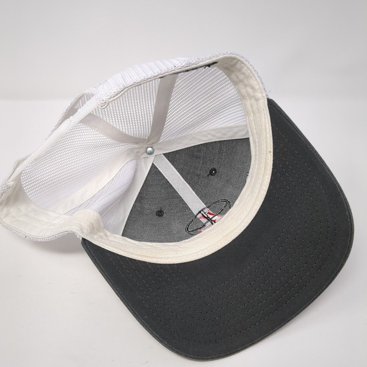 Leupold Snapback Trucker Hat Gray One Size Adjustable Embroidered Mesh Back