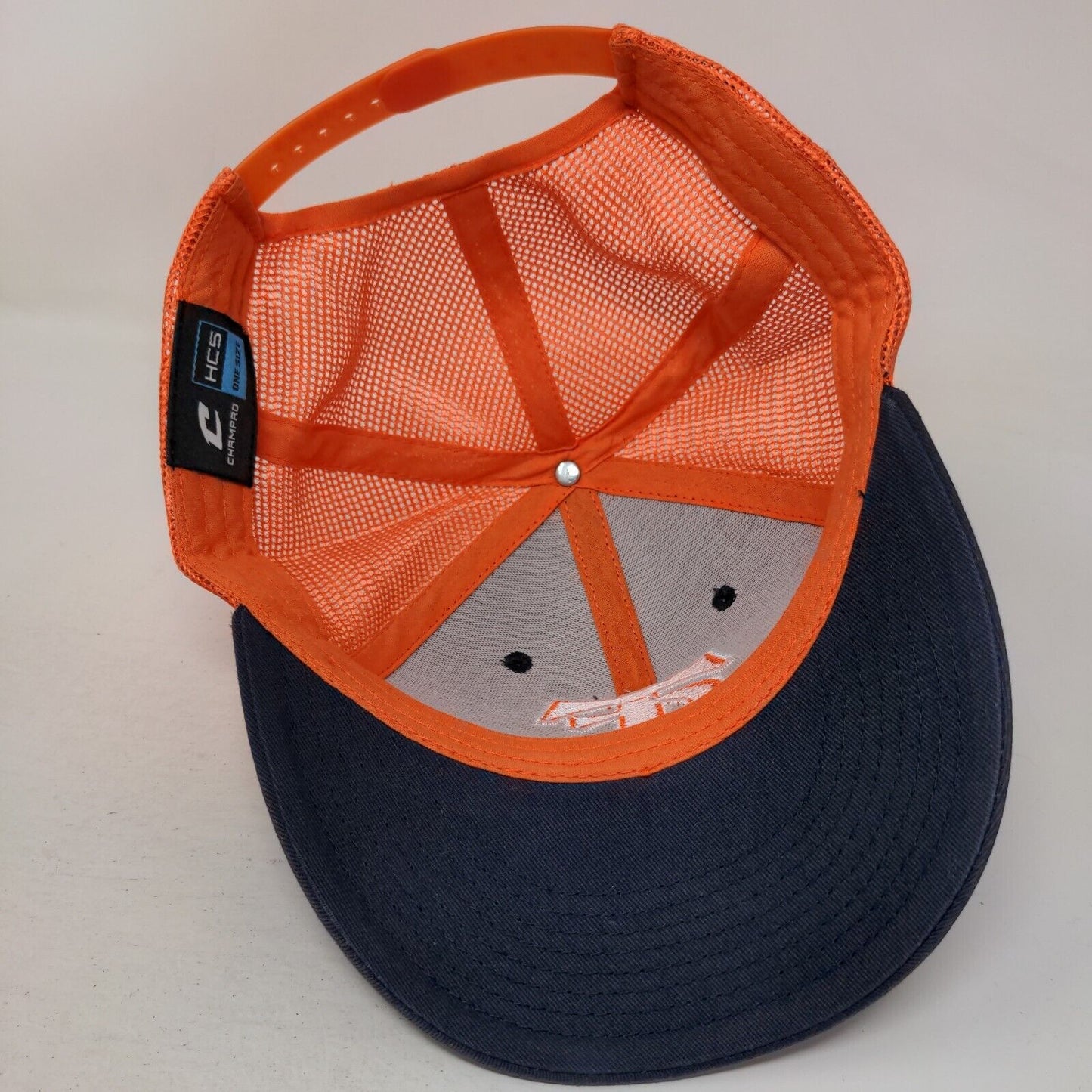 Clemson Tigers Snapback Mesh Back Trucker Hat Blue Orange OS Embroidered NCAA