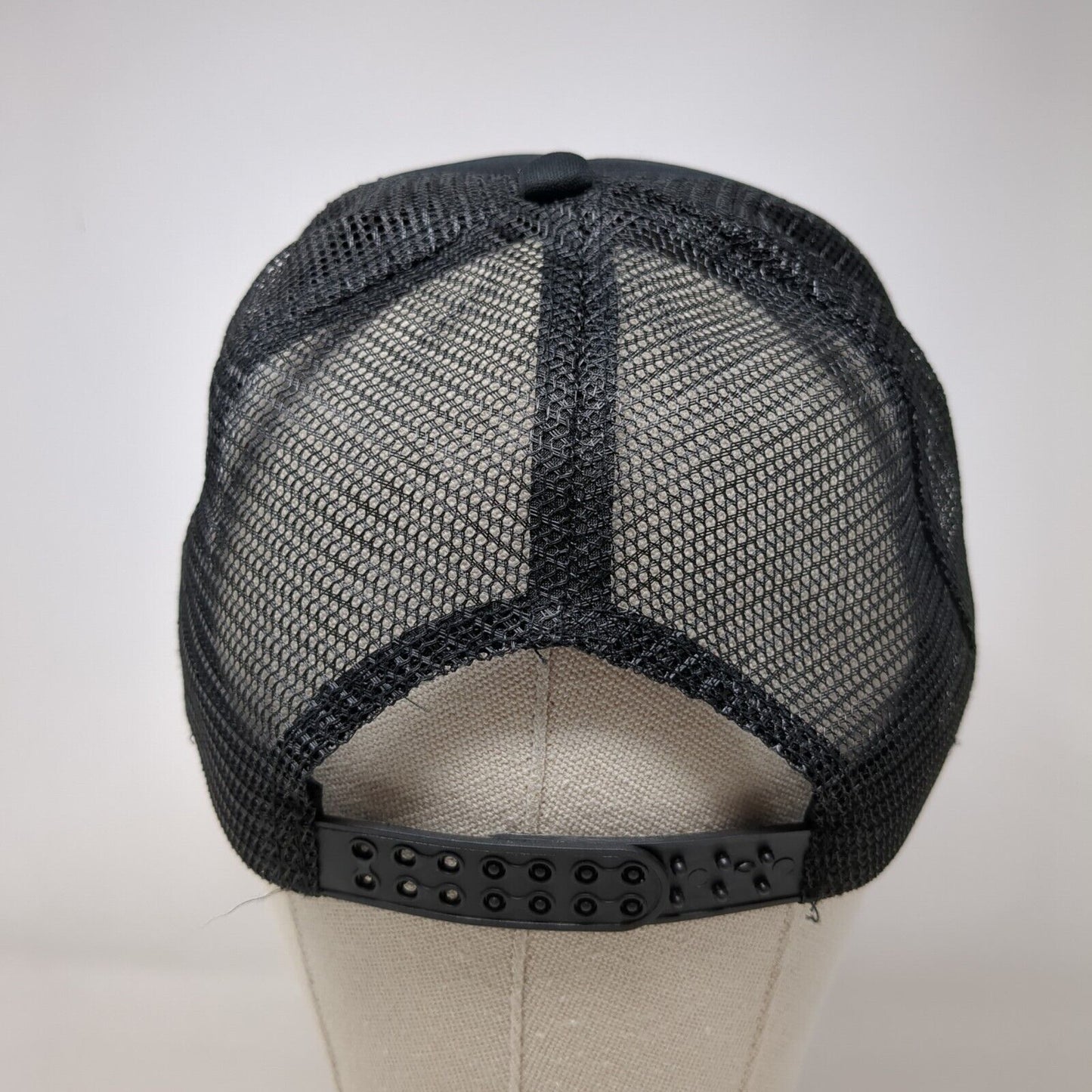 Unbranded Snapback Mesh Back Trucker Hat Black OSFA Blank Solid