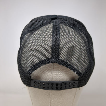 Unbranded Snapback Mesh Back Trucker Hat Black OSFA Blank Solid