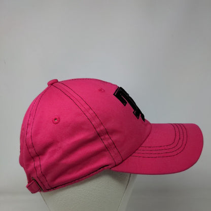 Texas Slideback Hat Pink One Size Adjustable Embroidered Vented Holes Sports Cap