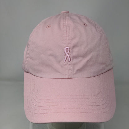 Pink Ribbon Curves Slideback Hat Pink One Size Embroidered Port Authority