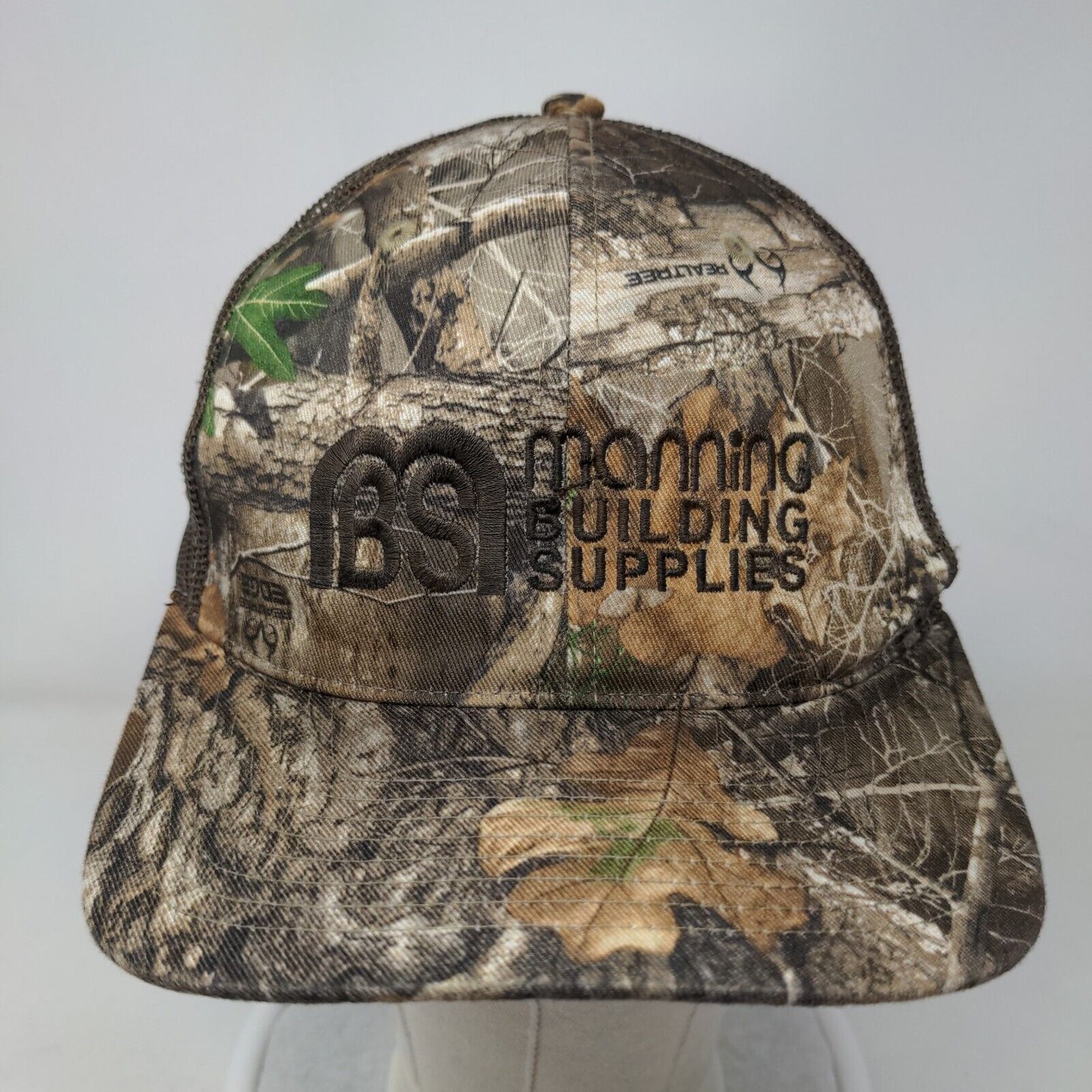 Manning Building Supplies Snapback Trucker Hat Camouflage One Size Richardson