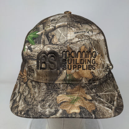 Manning Building Supplies Snapback Trucker Hat Camouflage One Size Richardson
