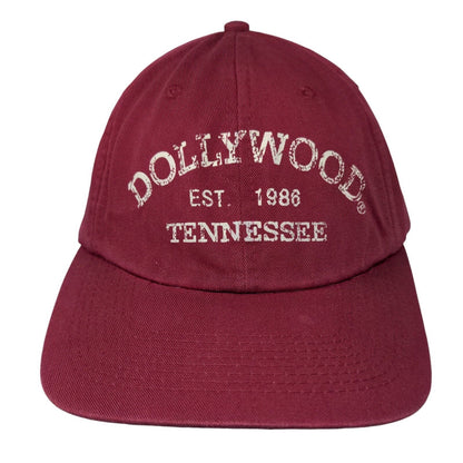 Dollywood Tennessee Est. 1986 Slideback Hat Red One Size Adjustable 6 Panel