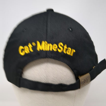 Caterpillar Baseball Cap Black One Size Cat MineStar Slideback Hat Mining Logo