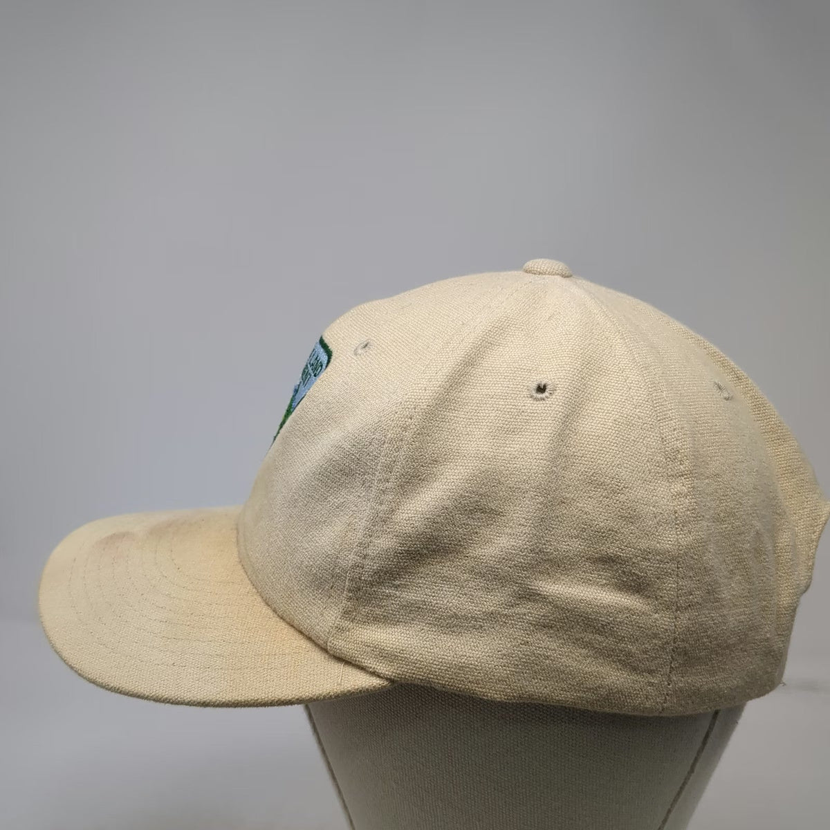 Yupoong Baseball Cap Beige One Size Bureau of Land Management Patch Cotton Hat