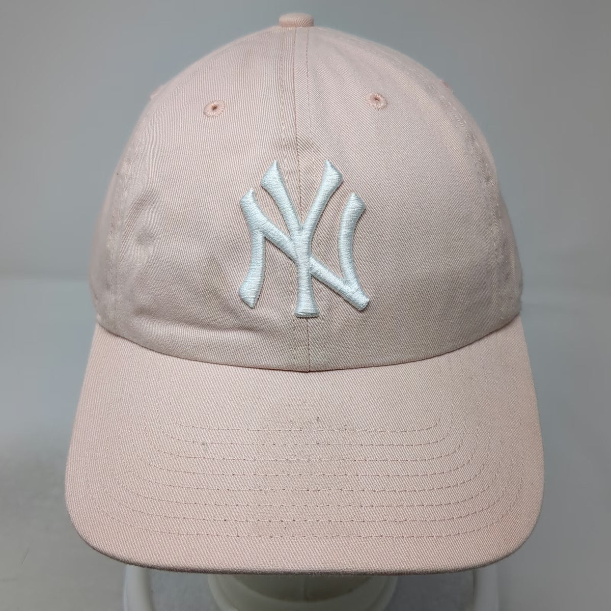New York Yankees MLB '47 Baseball Cap Pink One Size Slideback Cotton Logo Hat