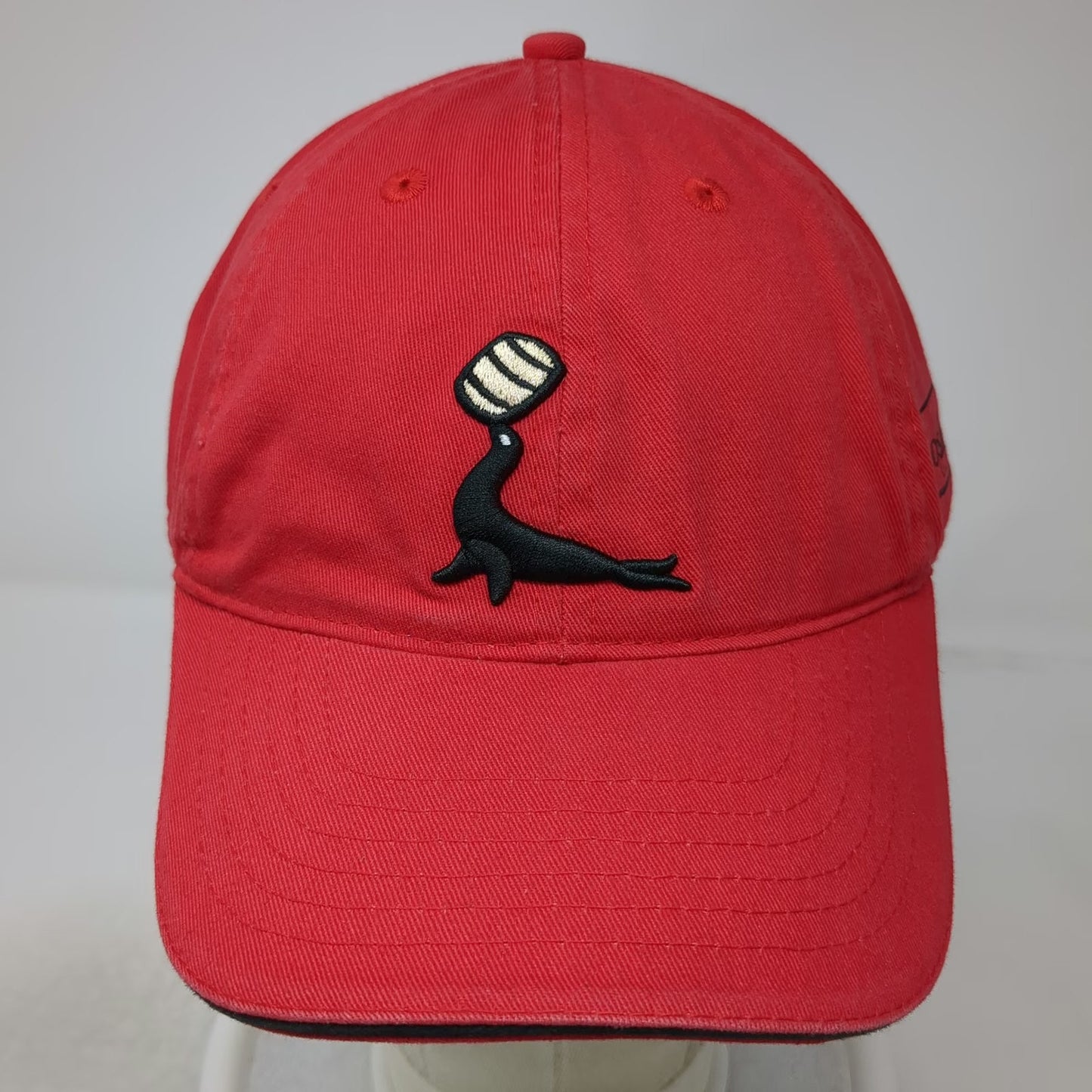 Goslings Black Seal Rum Baseball Cap Red One Size Strapback Bermuda Flag Hat