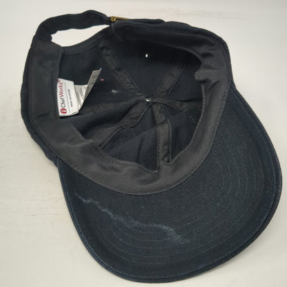 Chef Works Baseball Cap Black One Size Strapback Adjustable Solid Cotton Hat