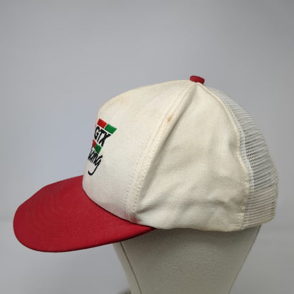 Castrol GTX Racing Trucker Hat White Red Vintage Mesh Snapback Made in USA