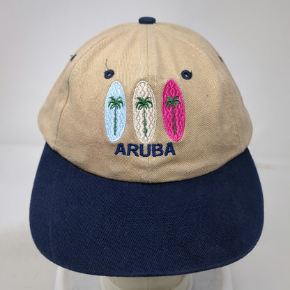 Nissin Cap Baseball Cap Beige Blue One Size Aruba Surfboards Slideback Hat