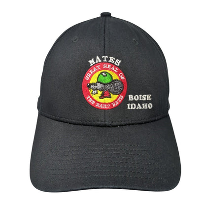 Mates Great Seal Of The Ramp Rats Boise Idaho Hunter Fitted Hat Black M/L New Er