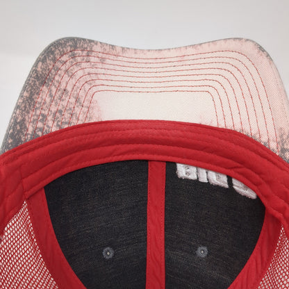 Big O Tires Snapback Trucker Hat Red One Size Mesh Back MFA Oil USA Flag
