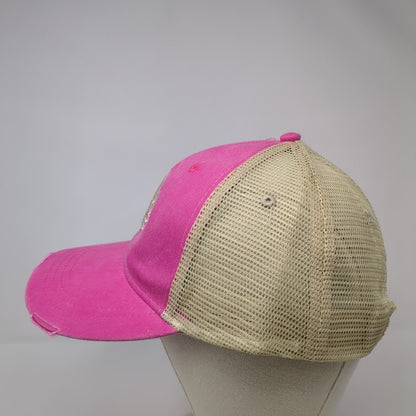 Hank Snapback Trucker Hat Multicolor OS Adjustable Mesh Back Distressed Adams