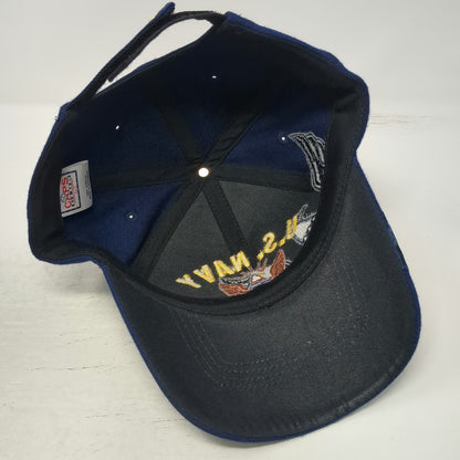 Caps Club US Navy Baseball Cap Blue One Size Eagle Shadow Embroidery Strap Hat