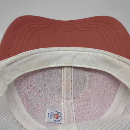 Over Under Trucker Hat Pink One Size Labrador Dog Patch Mesh Back Snapback Hat