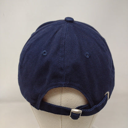 Basic Editions Slideback Hat Blue OSFM Adjustable Solid Blank 6 Panel