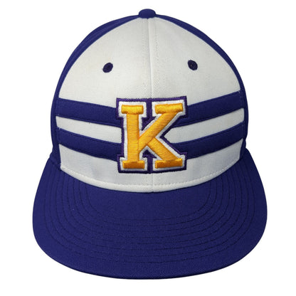 K Bulldogs Fitted Baseball Cap Purple Small Lightweight Embroidered The Game Pro