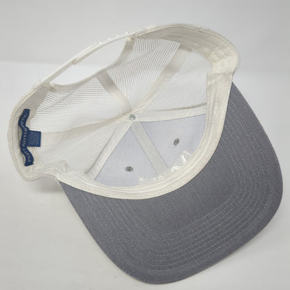 W420 Snapback Trucker Hat Gray OS Adjustable Embroidered Mesh Port Authority