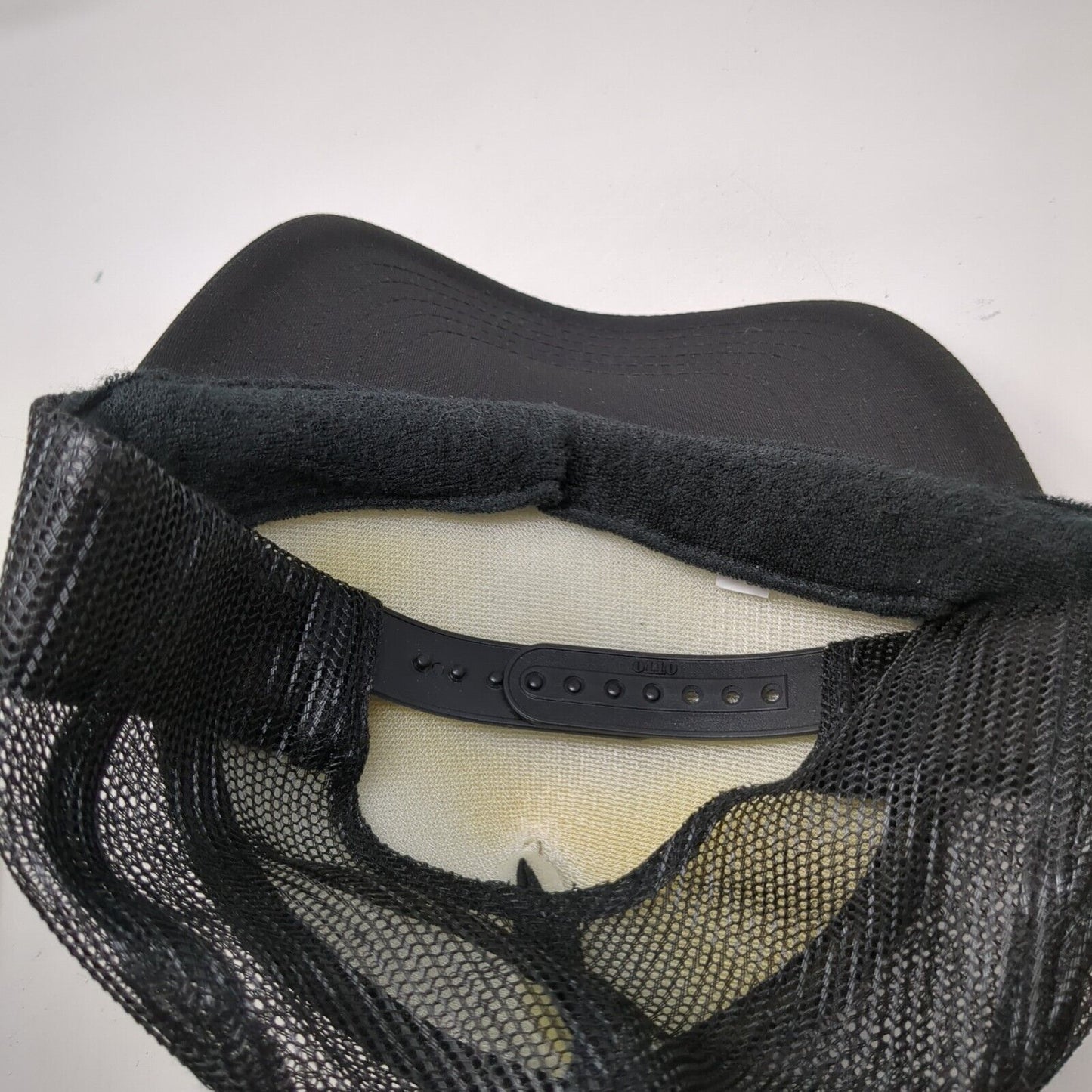 EV Snapback Trucker Hat Black OSFM Adjustable Mesh Back 6 Panel Rope Otto