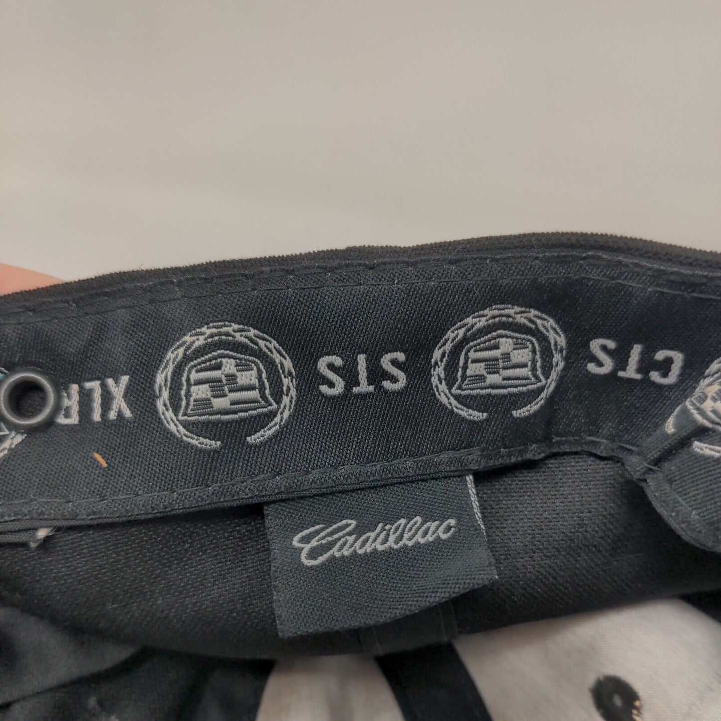 Cadillac Slideback Hat Black One Size Adjustable Embroidered Patch Logo