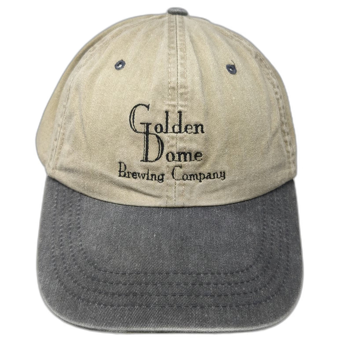 American Needle Snapback Beige One Size Golden Dome Brewing Co Two Tone Hat