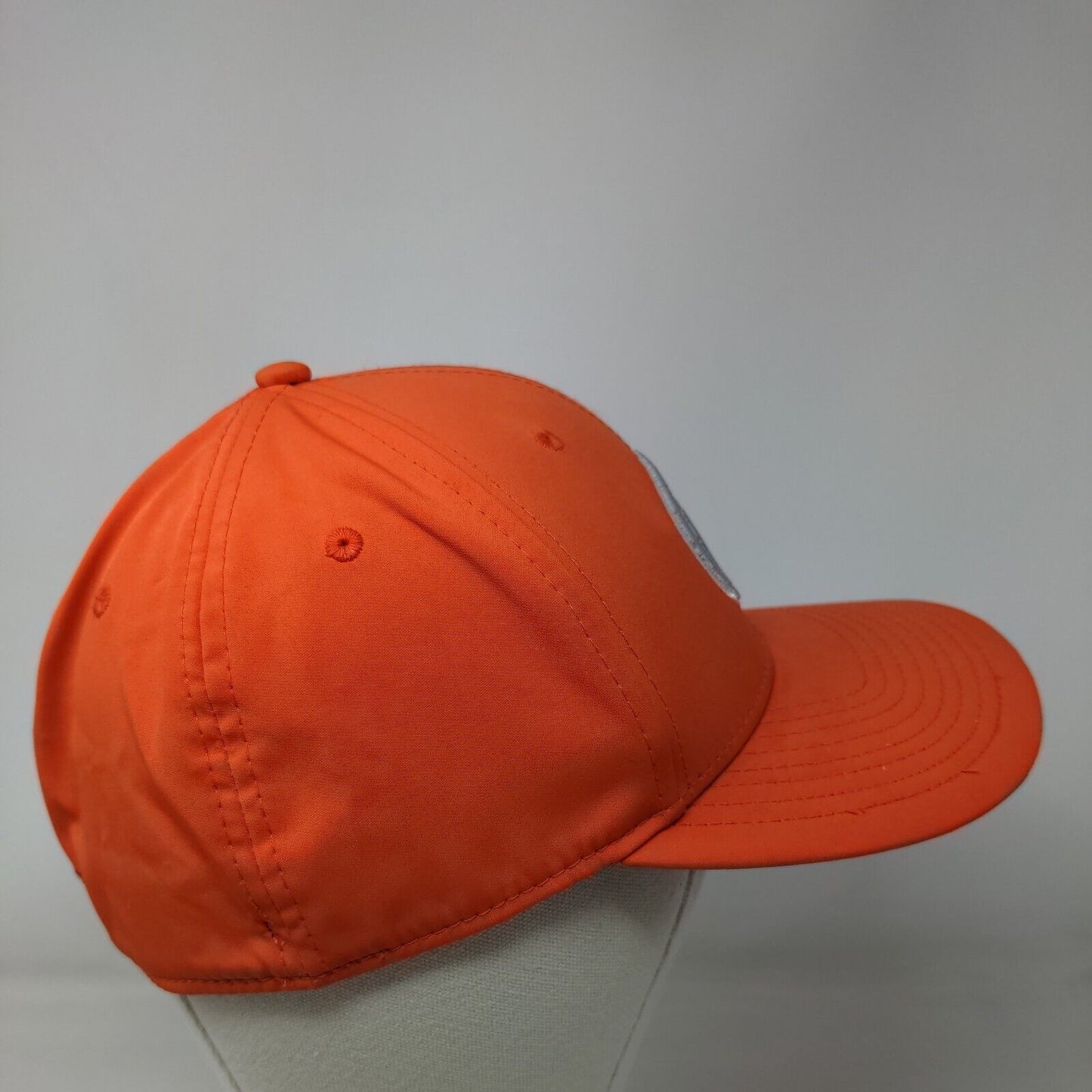 Dome Headwear Fitted Hat Orange Small/Medium Embroidered Logo Trojan