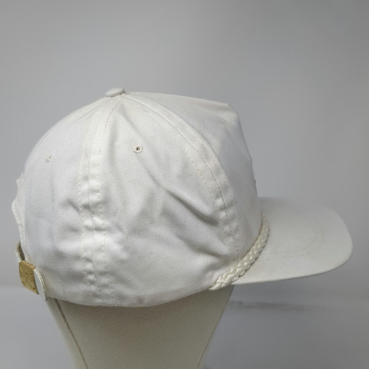 La Mode Du Golf 5 Panel White Hat One Size Rope Green Underbrim Hillcrest Club