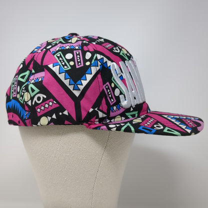 New Genesis San Diego Snapback Pink White One Size Hat 3D Embroidery Geometric