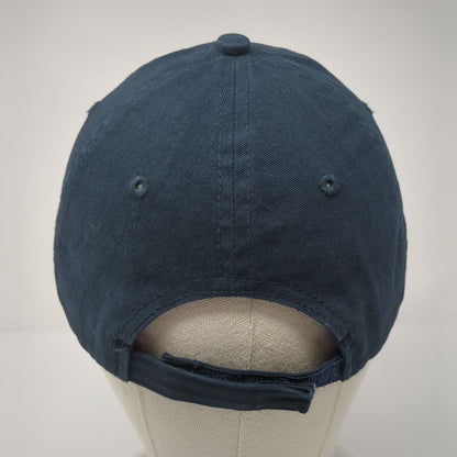 CPO Chevron Strapback Hat Blue OS Adjustable Embroidered 6 Panel Eagle Crest