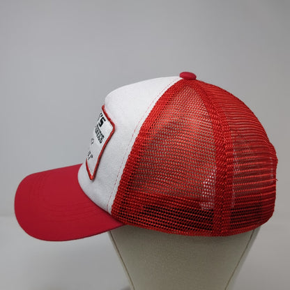 Spirit Trucker Hat Red One Size Dick's Morning Wood Service Joke Patch Mesh Back