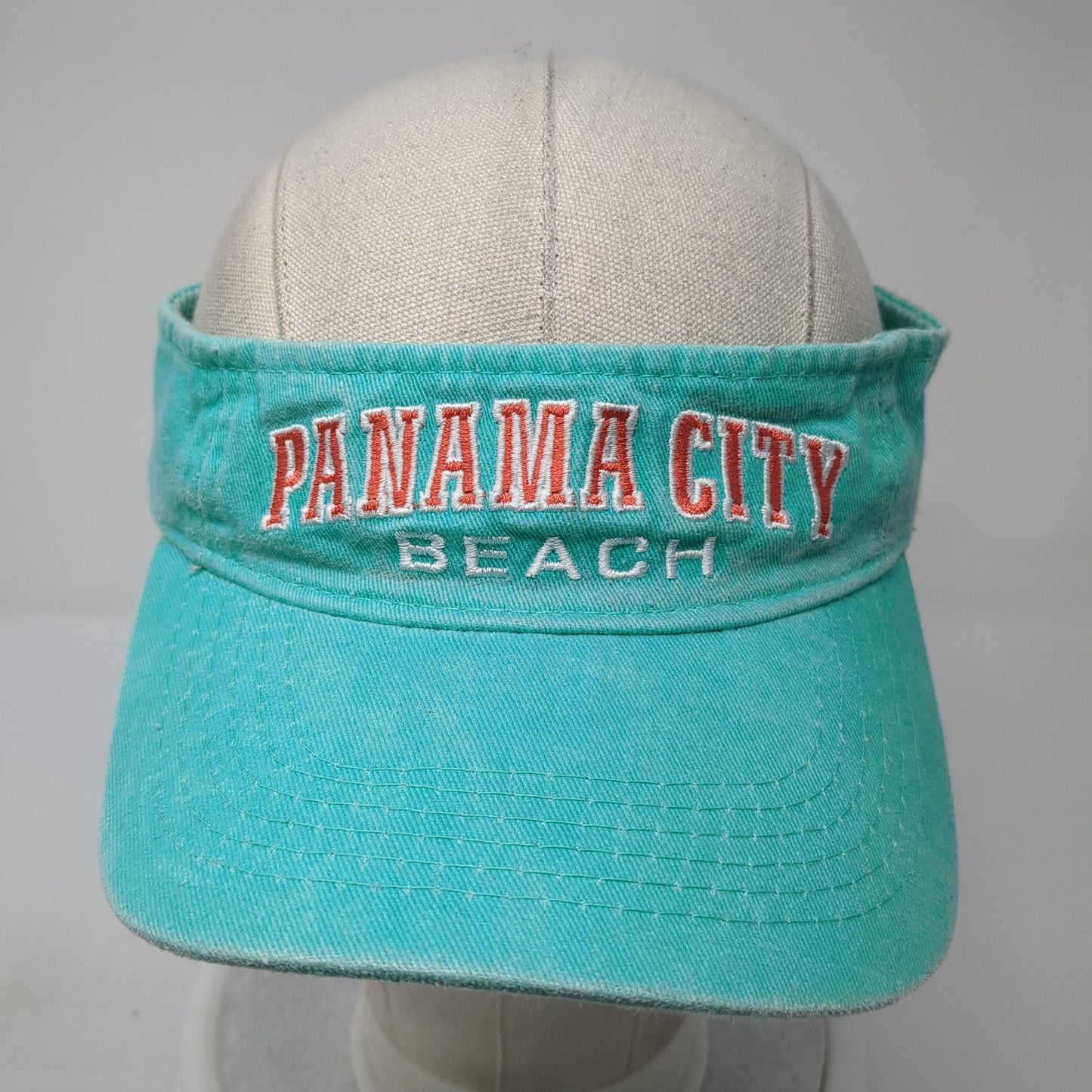 Panama City Beach Sun Visor Hat Blue OS Adjustable Embroidered Alvin's Island