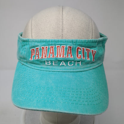 Panama City Beach Sun Visor Hat Blue OS Adjustable Embroidered Alvin's Island