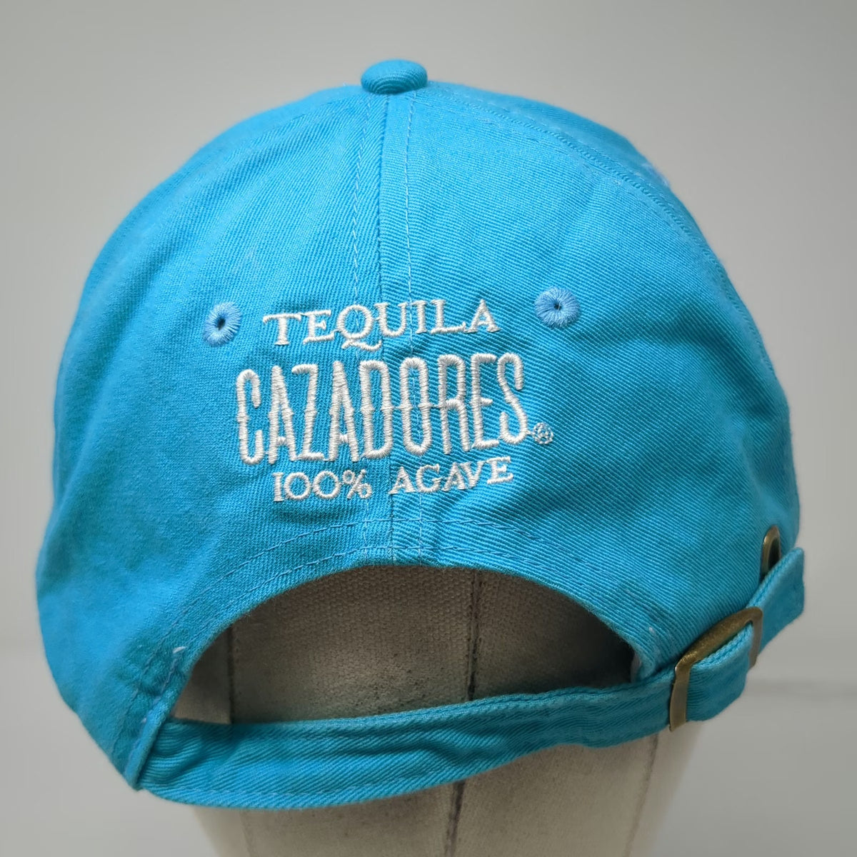 Cazadores Blue One Size Baseball Cap Hat Tequila Time Embroidery Slideback