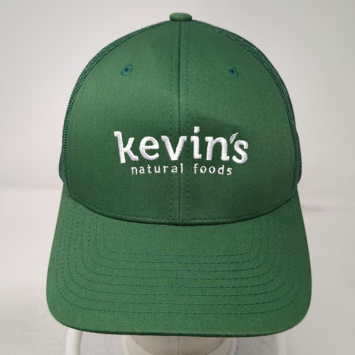 Yupoong Trucker Hat Green One Size Mesh Back Snapback Kevins Natural Foods