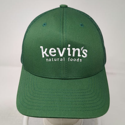Yupoong Trucker Hat Green One Size Mesh Back Snapback Kevins Natural Foods