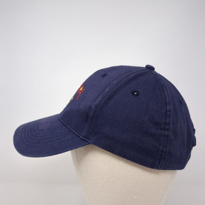 Alaska Strapback Hat Blue One Size Adjustable Embroidered Arctic Circle