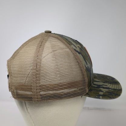 Leupold Snapback Hat Green Tiger Stripe Camo Mesh Trucker Hunting One Size