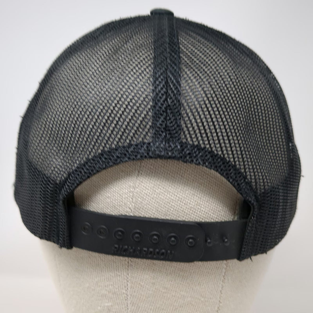 Richardson Trucker Hat Black L Power-Pole Tonal P Logo Mesh Snapback Baseball
