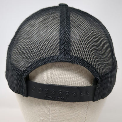 Richardson Trucker Hat Black L Power-Pole Tonal P Logo Mesh Snapback Baseball