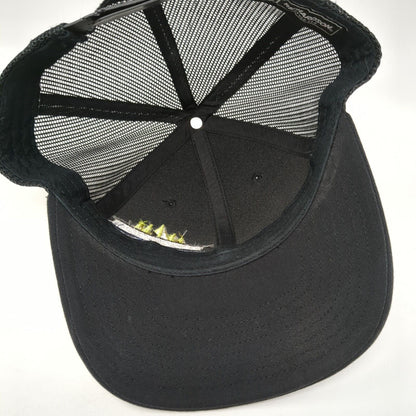 Tek-Solutions Snapback Trucker Hat Black OS Adjustable Mesh Back Richardson